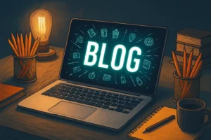 digital-marketing-specialist-in-dubai blog on laptop screen