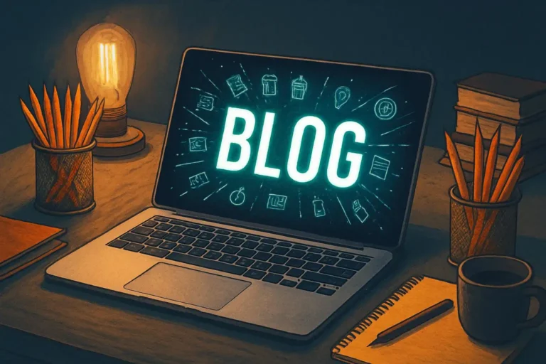 digital-marketing-specialist-in-dubai blog on laptop screen